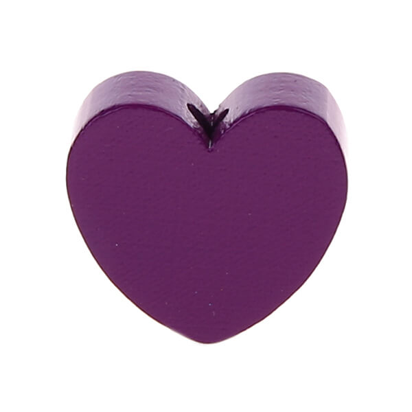 Heart motif bead (mini) purple 928 in stock 